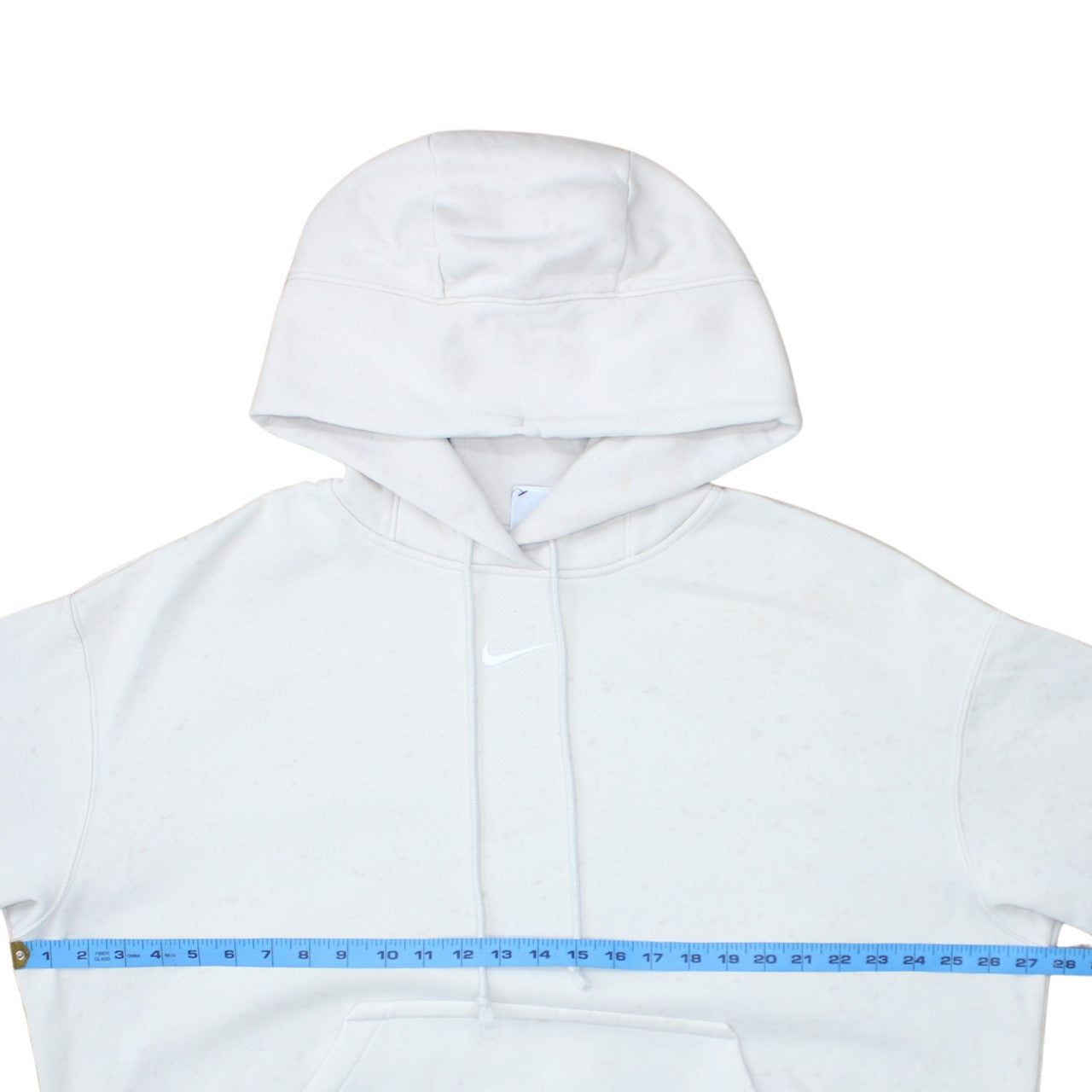Mens UK Size L Nike White Pullover Hoodie