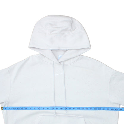 Mens UK Size L Nike White Pullover Hoodie