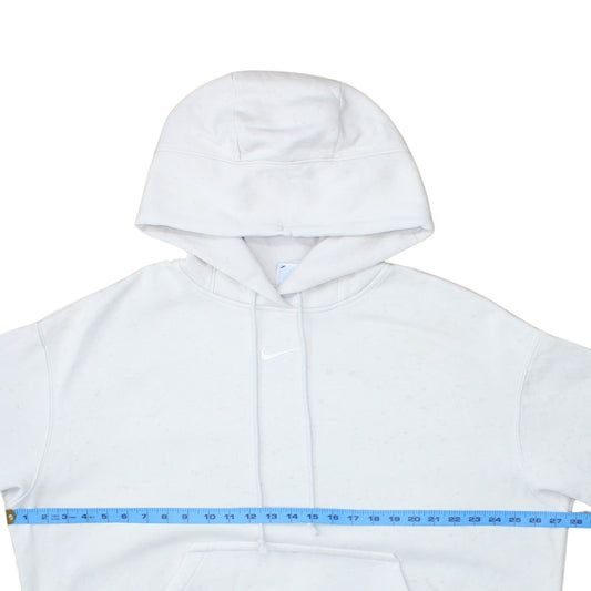 Mens UK Size L Nike White Pullover Hoodie