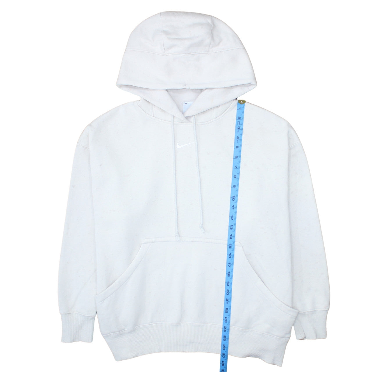 Mens UK Size L Nike White Pullover Hoodie