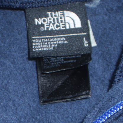 The North Face Boys Blue Fleece 1/4 Zip Pullover Sweatshirt Size L