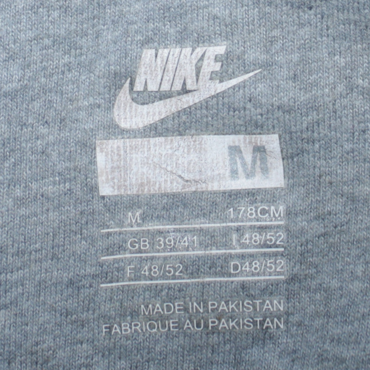 Mens UK Size M Nike Black Full Zip Hoodie