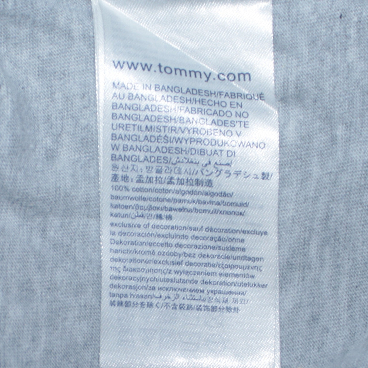 Mens UK Size S Tommy Hilfiger Grey  T-Shirt