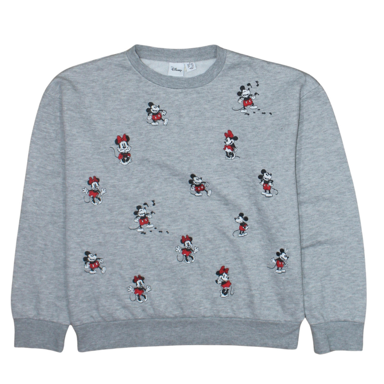 Womens UK Size 10/12 Disney Grey Pullover Sweatshirt
