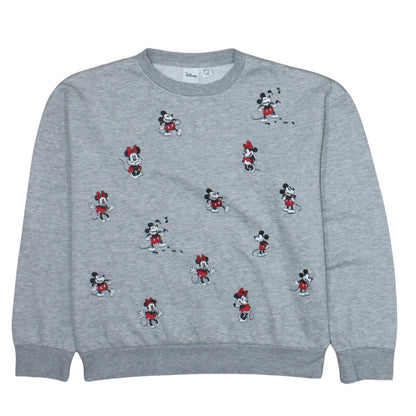 Womens UK Size 10/12 Disney Grey Pullover Sweatshirt