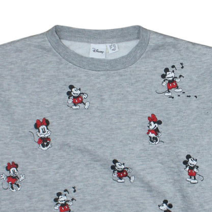 Womens UK Size 10/12 Disney Grey Pullover Sweatshirt