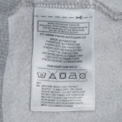 Womens UK Size 8 adidas Grey Full Zip Hoodie