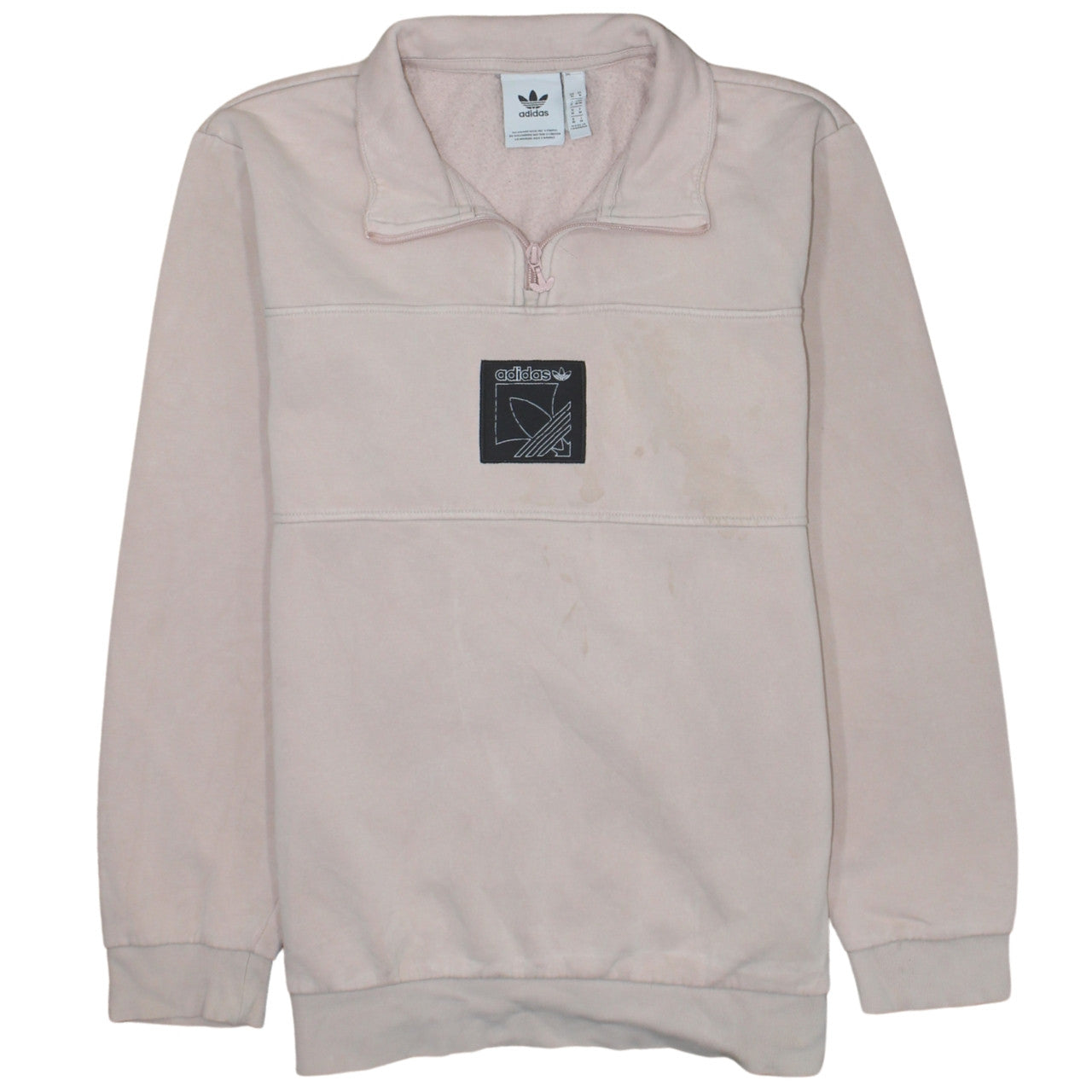 Mens UK Size M adidas Pink Pullover Sweatshirt