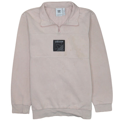 Mens UK Size M adidas Pink Pullover Sweatshirt