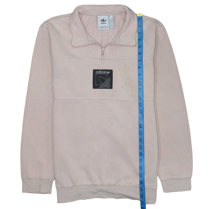 Mens UK Size M adidas Pink Pullover Sweatshirt