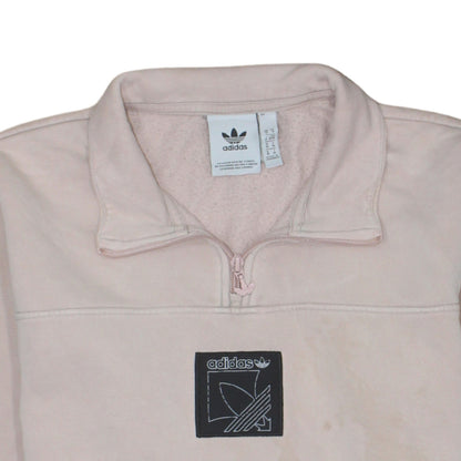 Mens UK Size M adidas Pink Pullover Sweatshirt