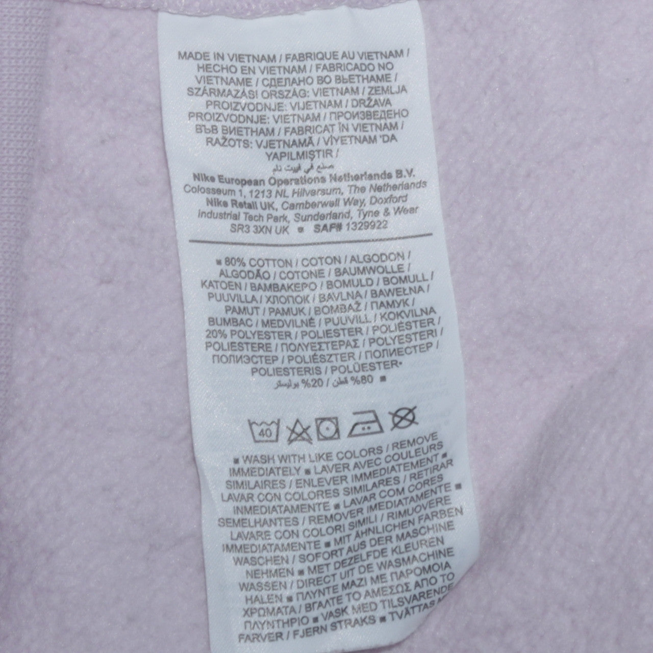 Womens UK Size S Nike Purple Pullover Sweatshirt