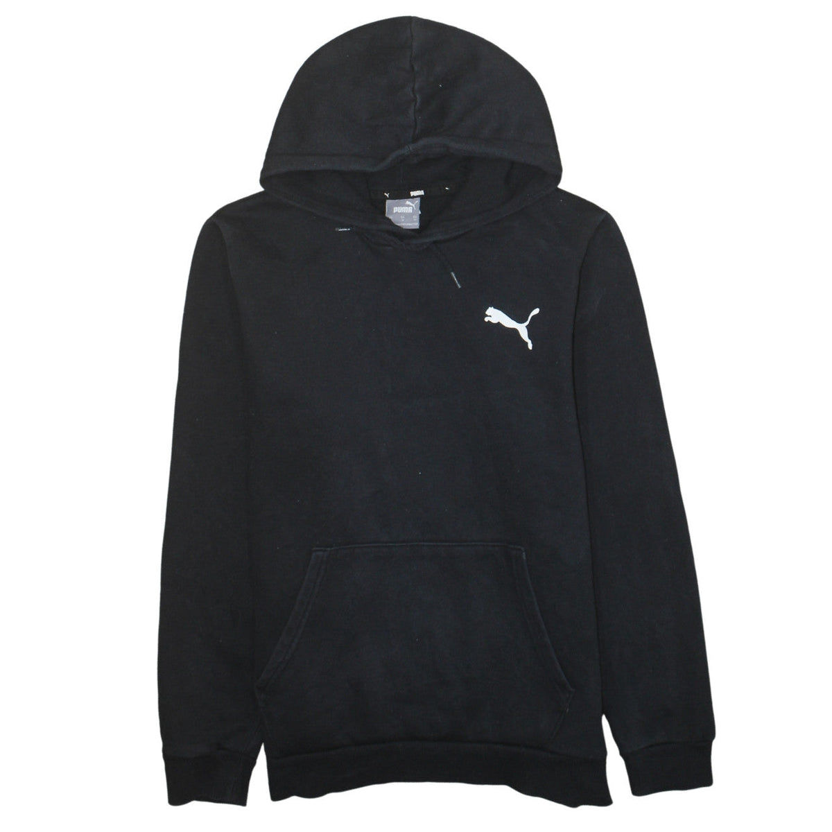Mens UK Size M PUMA Black Pullover Hoodie