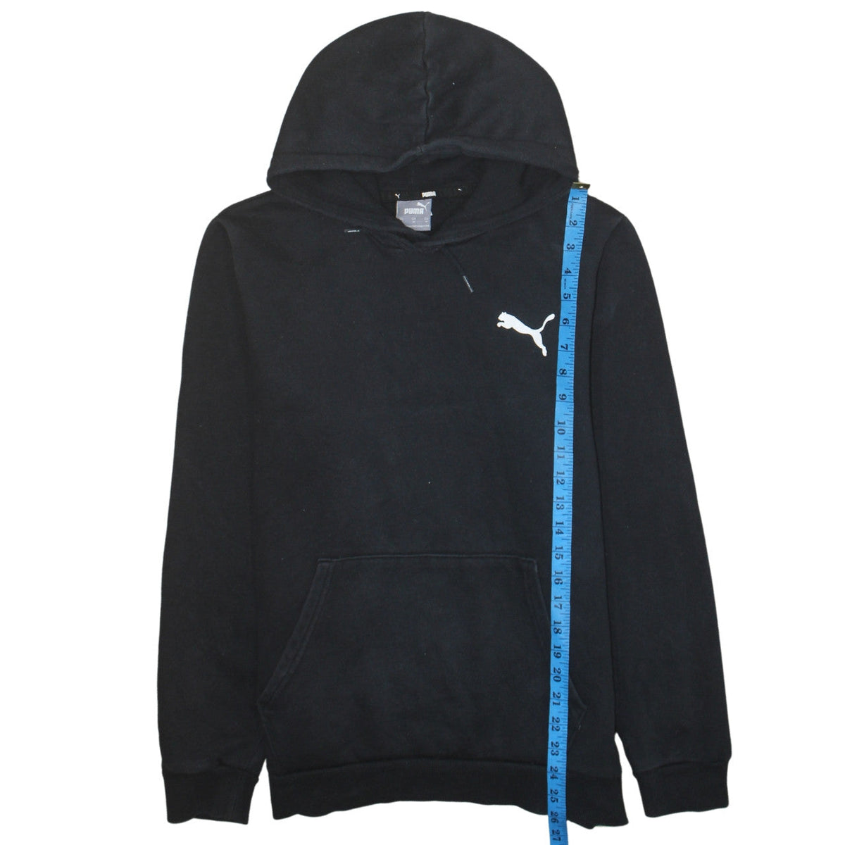 Mens UK Size M PUMA Black Pullover Hoodie