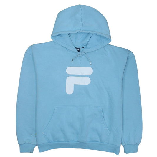 Womens UK Size M FILA Blue Pullover Hoodie
