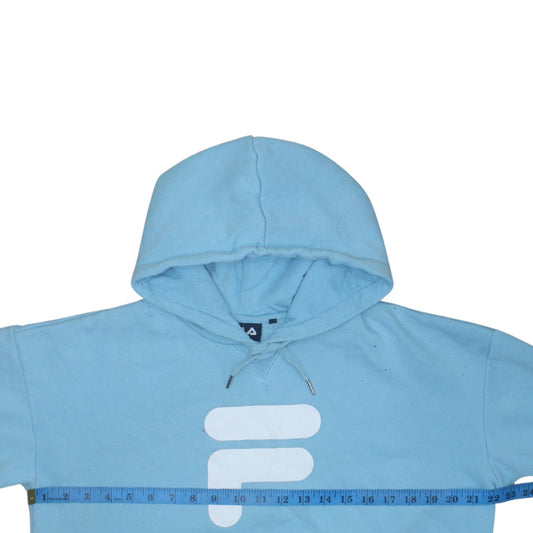 Womens UK Size M FILA Blue Pullover Hoodie