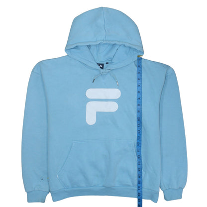 Womens UK Size M FILA Blue Pullover Hoodie