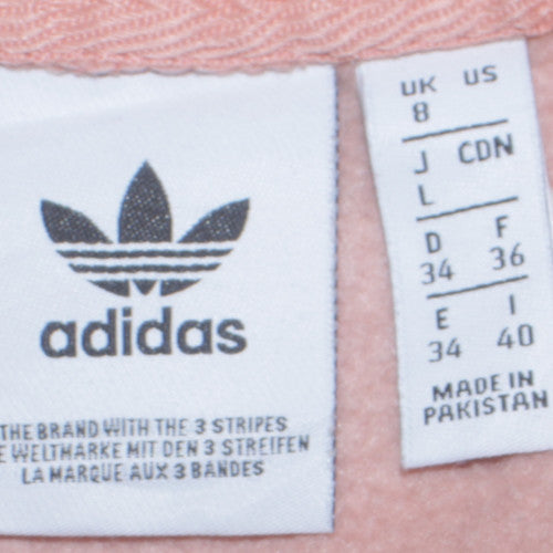 Womens UK Size 8 adidas Beige Pullover Hoodie
