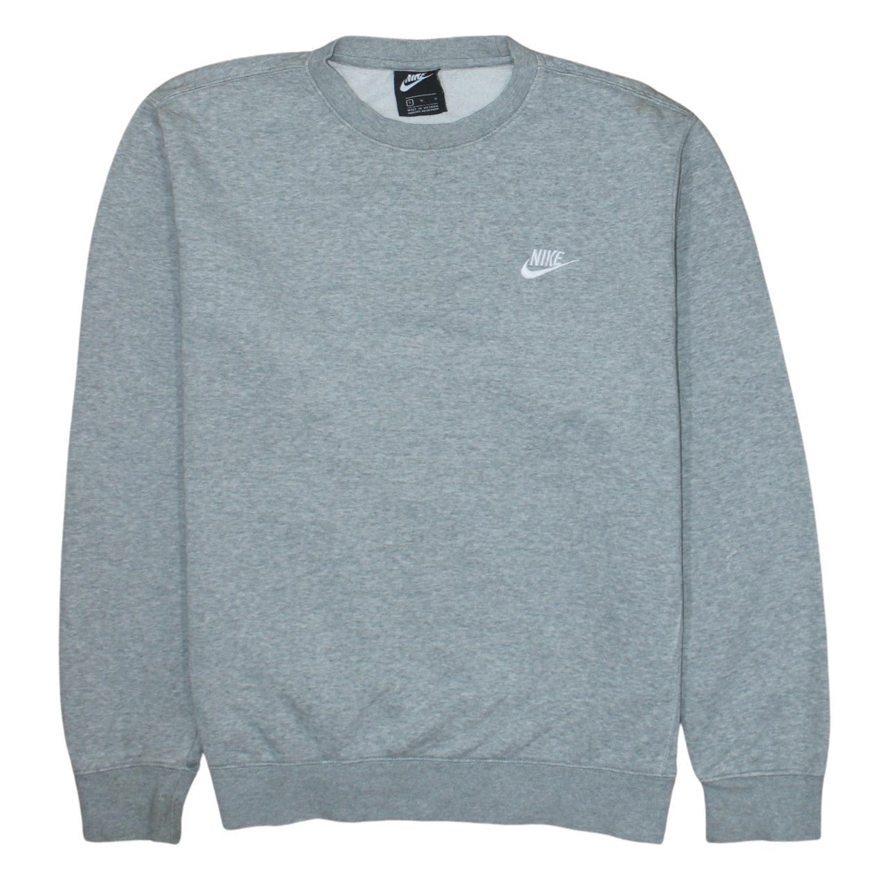 Mens UK Size L Nike Grey Pullover Sweatshirt