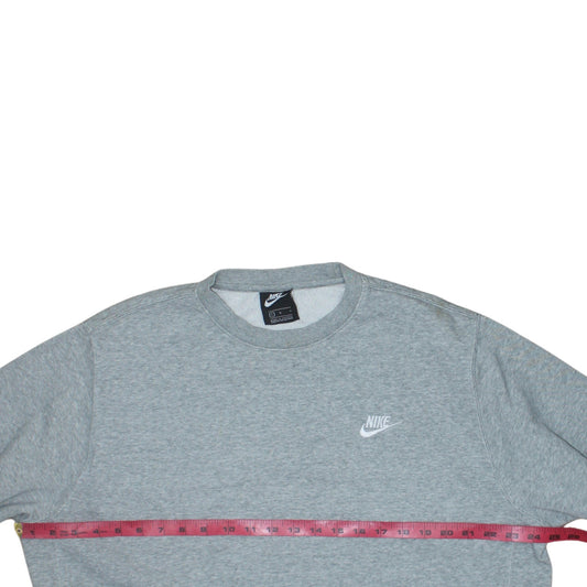Mens UK Size L Nike Grey Pullover Sweatshirt