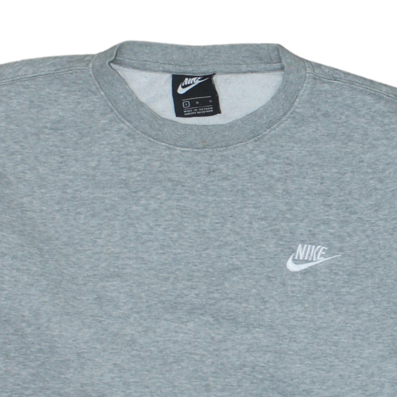 Mens UK Size L Nike Grey Pullover Sweatshirt