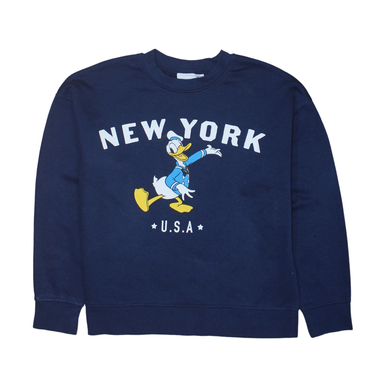 Womens UK Size S Disney Blue Pullover Sweatshirt