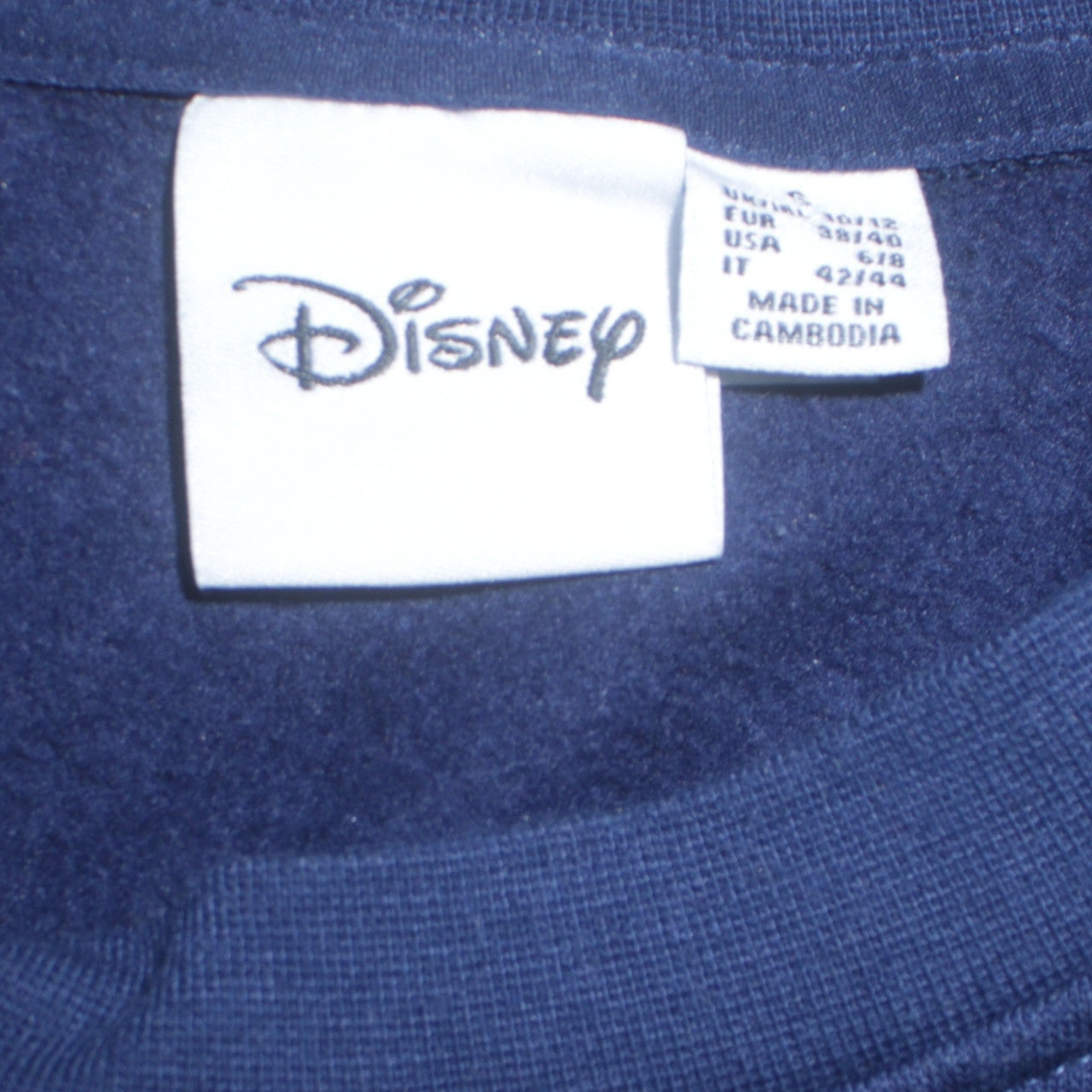 Womens UK Size S Disney Blue Pullover Sweatshirt