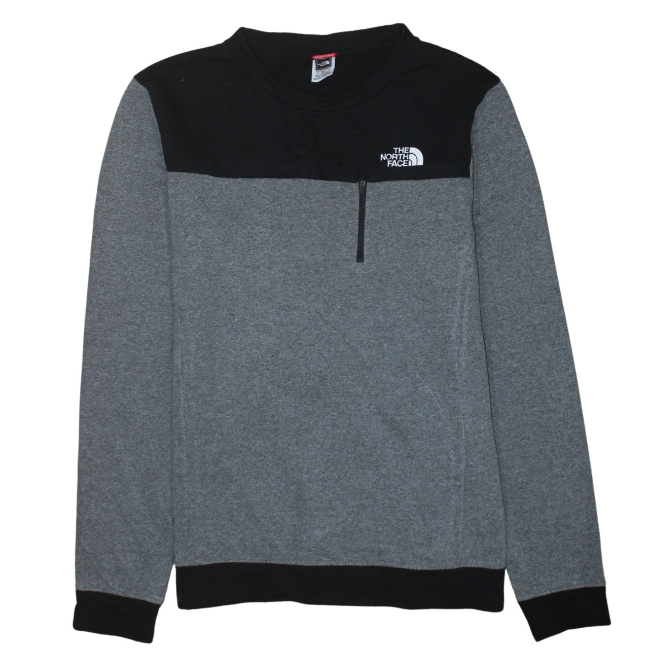 Mens UK Size S The North Face Grey 1/4 Zip Sweatshirt