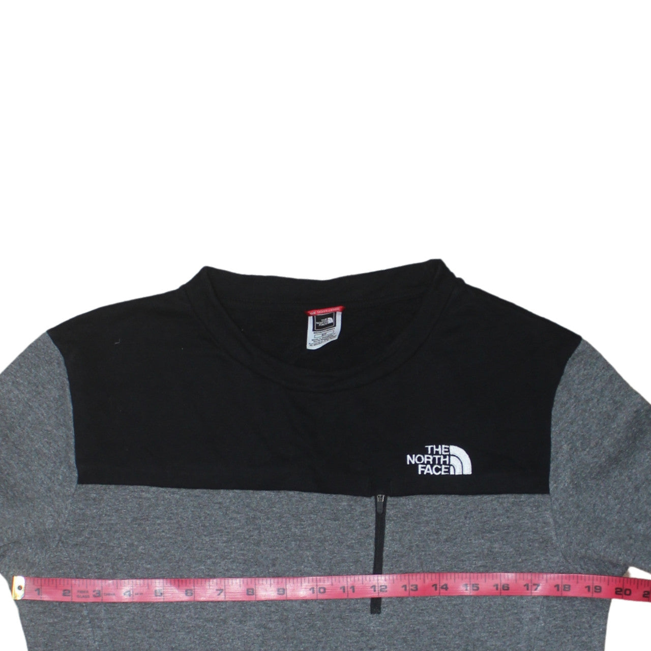 Mens UK Size S The North Face Grey 1/4 Zip Sweatshirt
