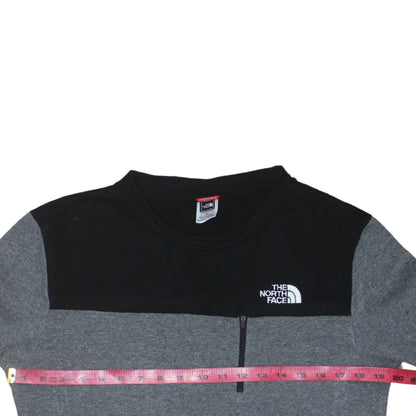 Mens UK Size S The North Face Grey 1/4 Zip Sweatshirt