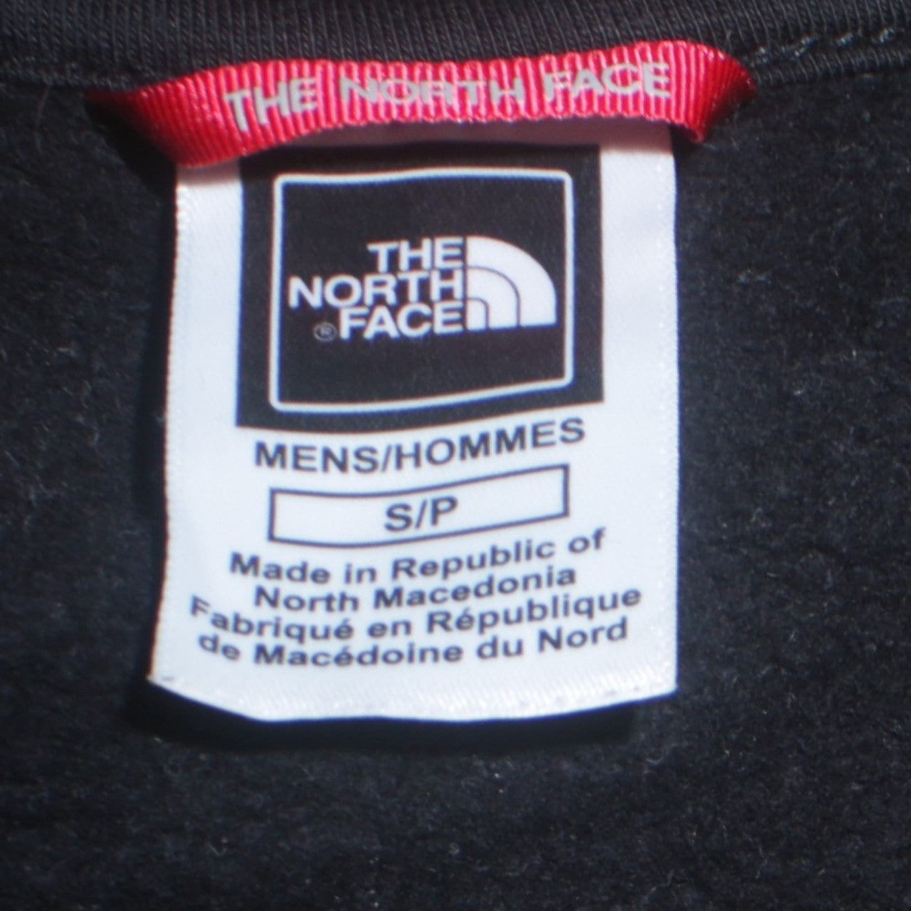 Mens UK Size S The North Face Grey 1/4 Zip Sweatshirt