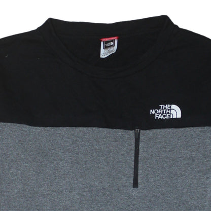 Mens UK Size S The North Face Grey 1/4 Zip Sweatshirt