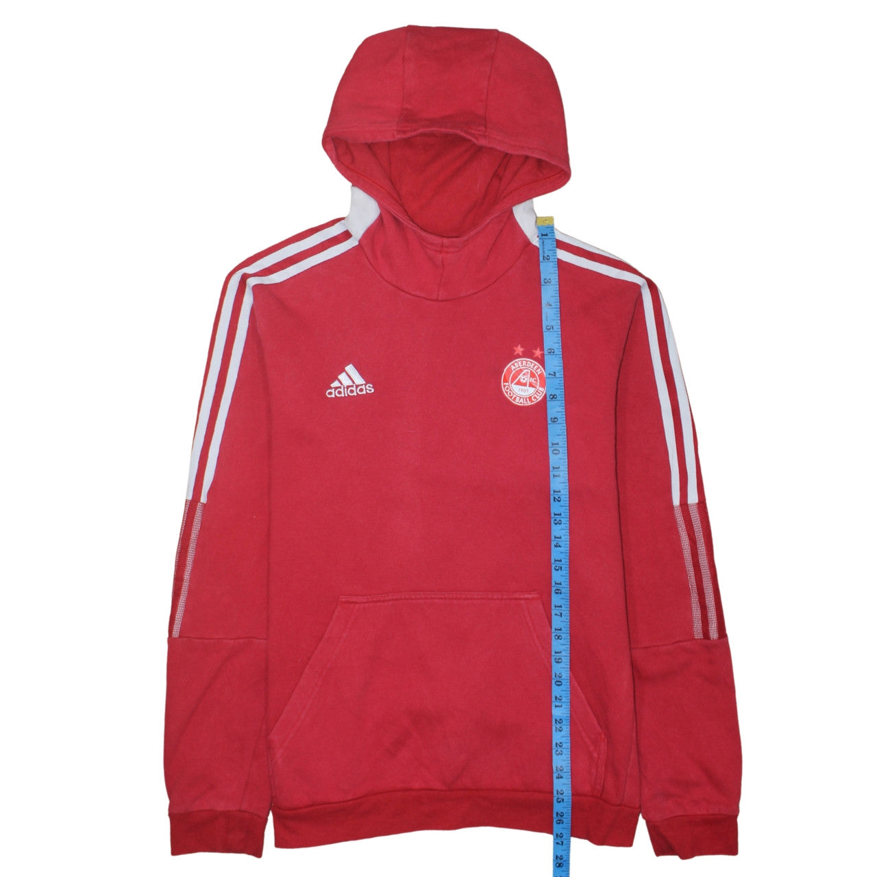 Mens UK Size M adidas Red Pullover Hoodie