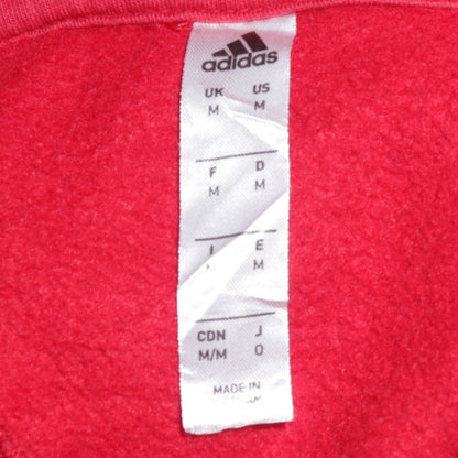 Mens UK Size M adidas Red Pullover Hoodie