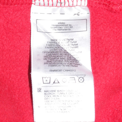 Mens UK Size M adidas Red Pullover Hoodie