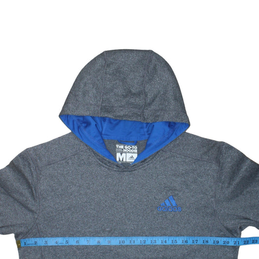 Mens UK Size M adidas Grey Pullover Hoodie