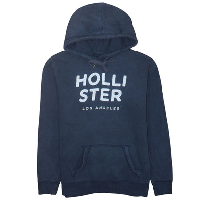 Mens UK Size M Hollister Blue Pullover Hoodie