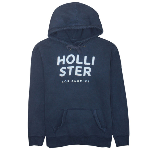 Mens UK Size M Hollister Blue Pullover Hoodie