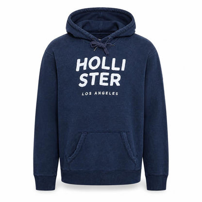 Mens UK Size M Hollister Blue Pullover Hoodie
