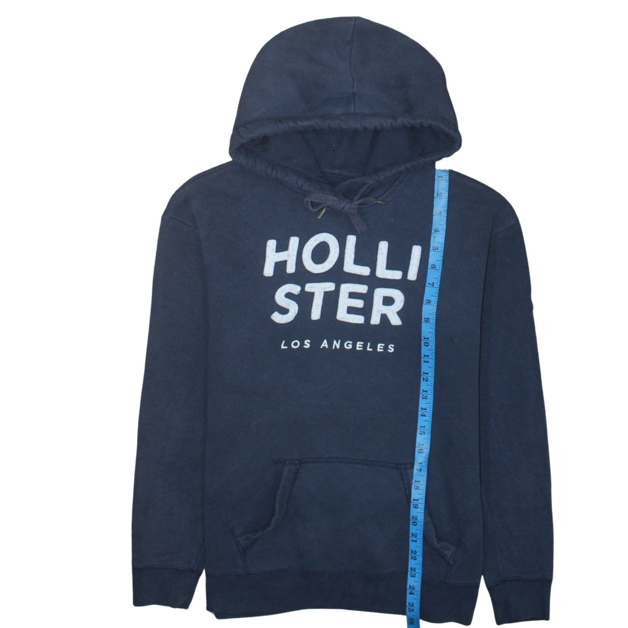 Mens UK Size M Hollister Blue Pullover Hoodie
