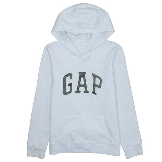 Womens UK Size M Gap White Pullover Hoodie