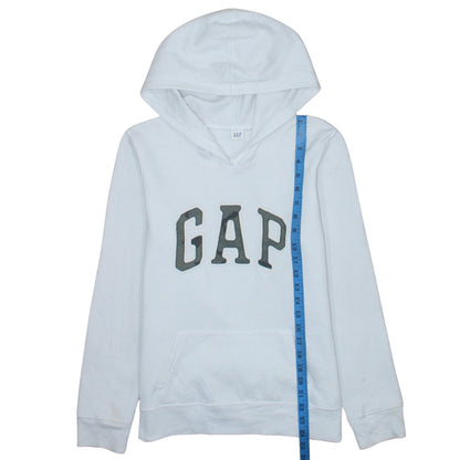 Womens UK Size M Gap White Pullover Hoodie