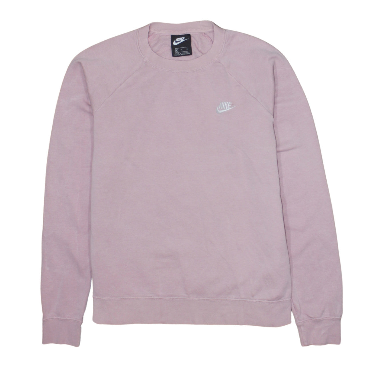 Womens UK Size M Nike Pink Pullover Sweatshirt