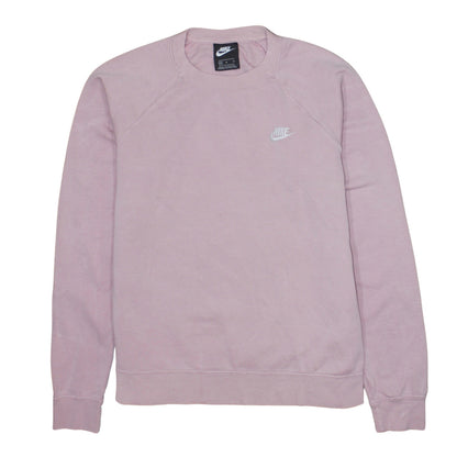 Womens UK Size M Nike Pink Pullover Sweatshirt