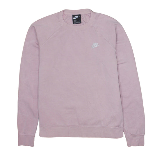 Womens UK Size M Nike Pink Pullover Sweatshirt