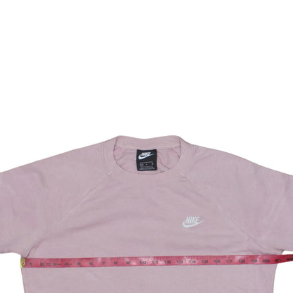 Womens UK Size M Nike Pink Pullover Sweatshirt