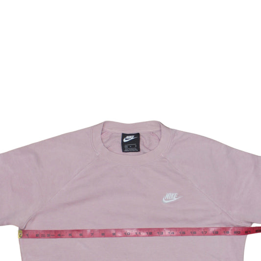 Womens UK Size M Nike Pink Pullover Sweatshirt