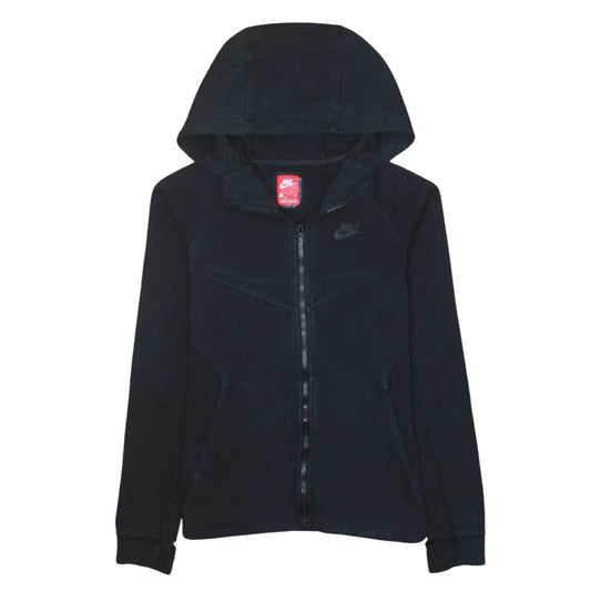 Womens UK Size S Nike Black Full Zip Hoodie