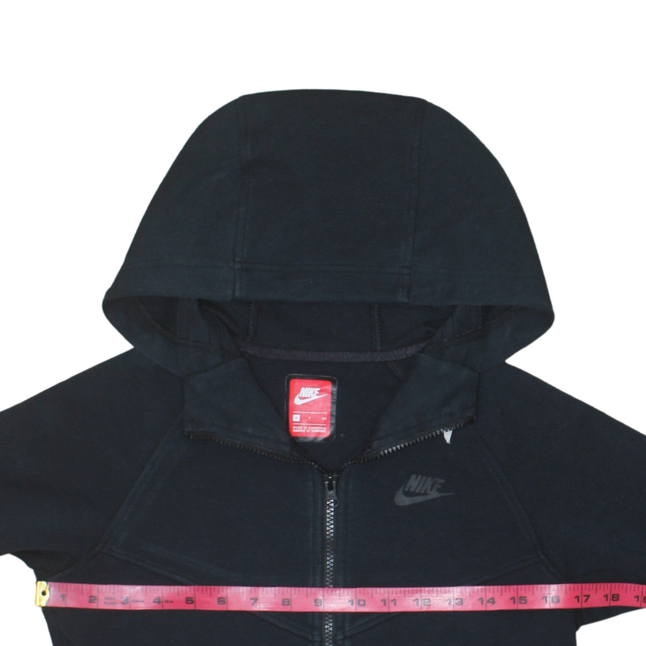 Womens UK Size S Nike Black Full Zip Hoodie