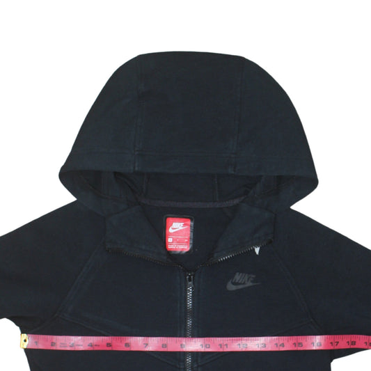 Womens UK Size S Nike Black Full Zip Hoodie